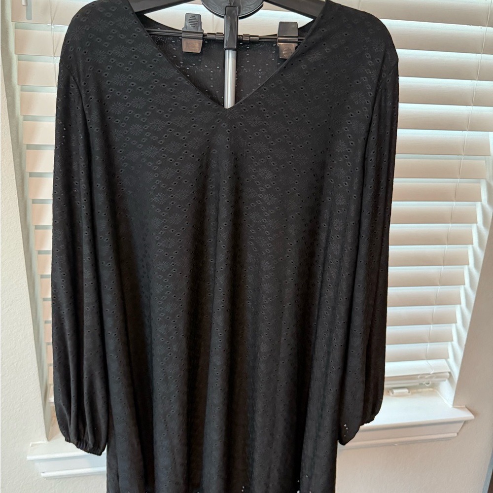 SHEIN Black Curve Blouse